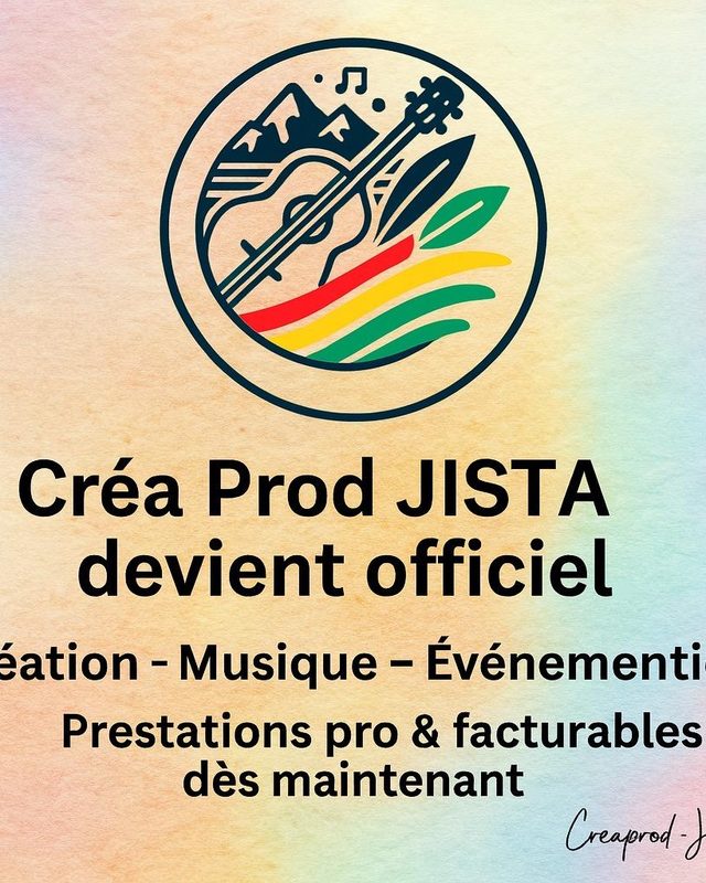 Annonce officielle Créa Prod JISTA, fond pastel